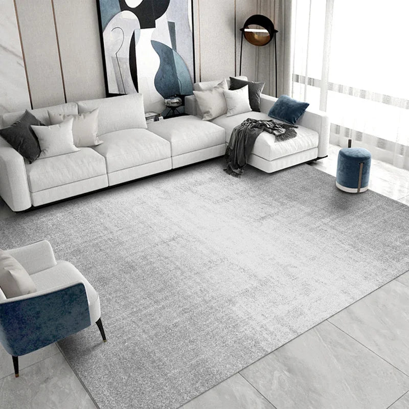Modern Nordic Soft Lounge Rug – Washable Anti-Slip Large Area Carpet for Living Room & Bedroom, 24 Colors & 10 Sizes