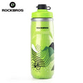 ROCKBROS 620ml Insulated Cycling Water Bottle – Thermal Triple-Layer Squeeze Bike Bottle with Silicone Nozzle