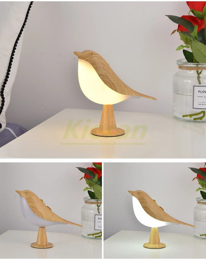 Bird Touch Lamp – Dimmable Tricolor Lighting