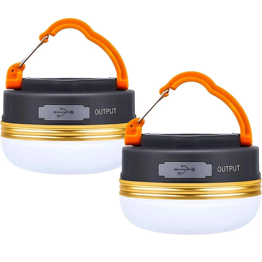 10W USB Rechargeable Camping Lantern – 1200mAh Portable Hanging Tent Light for Hiking & Outdoor Use