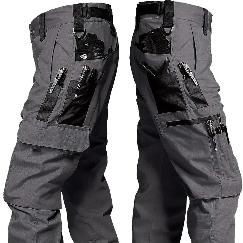 Men's Tactical Multi-Pocket Waterproof Cargo Pants — Outdoor Work & Hiking Trousers