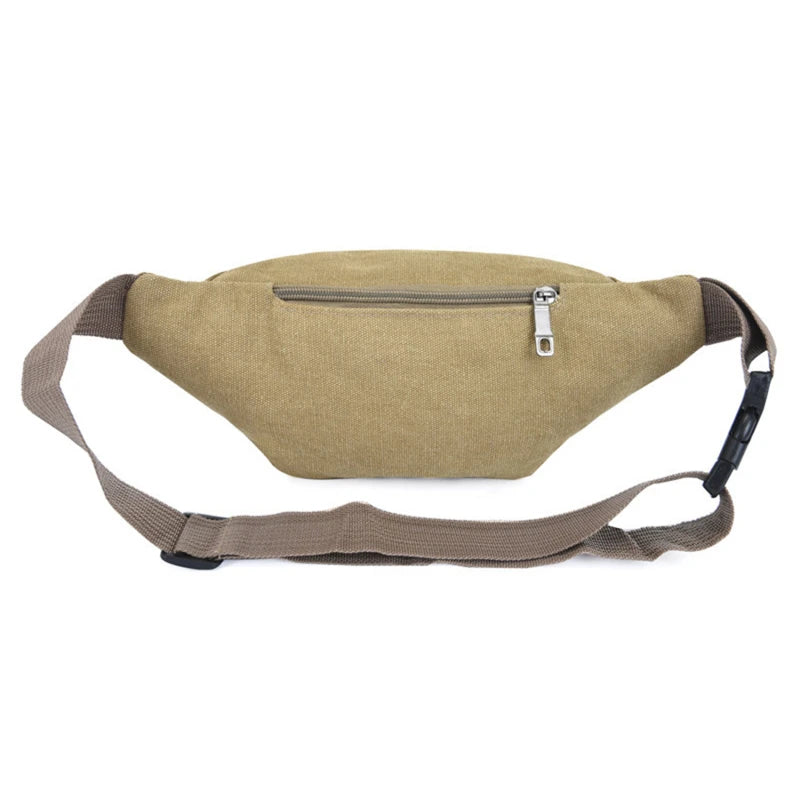 Canvas Waist Bag – Unisex Belt Bag, Bum Bag & Phone Pouch for Travel & Daily Use