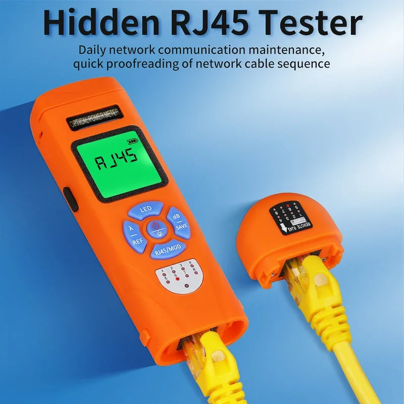 High-Precision FTTH Fiber Optic Power Meter — Digital Optical Signal Tester