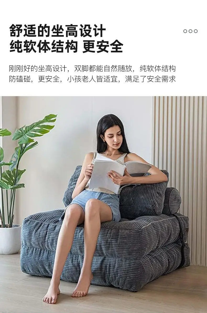 Single-Seat Folding Tatami Lounge Sofa