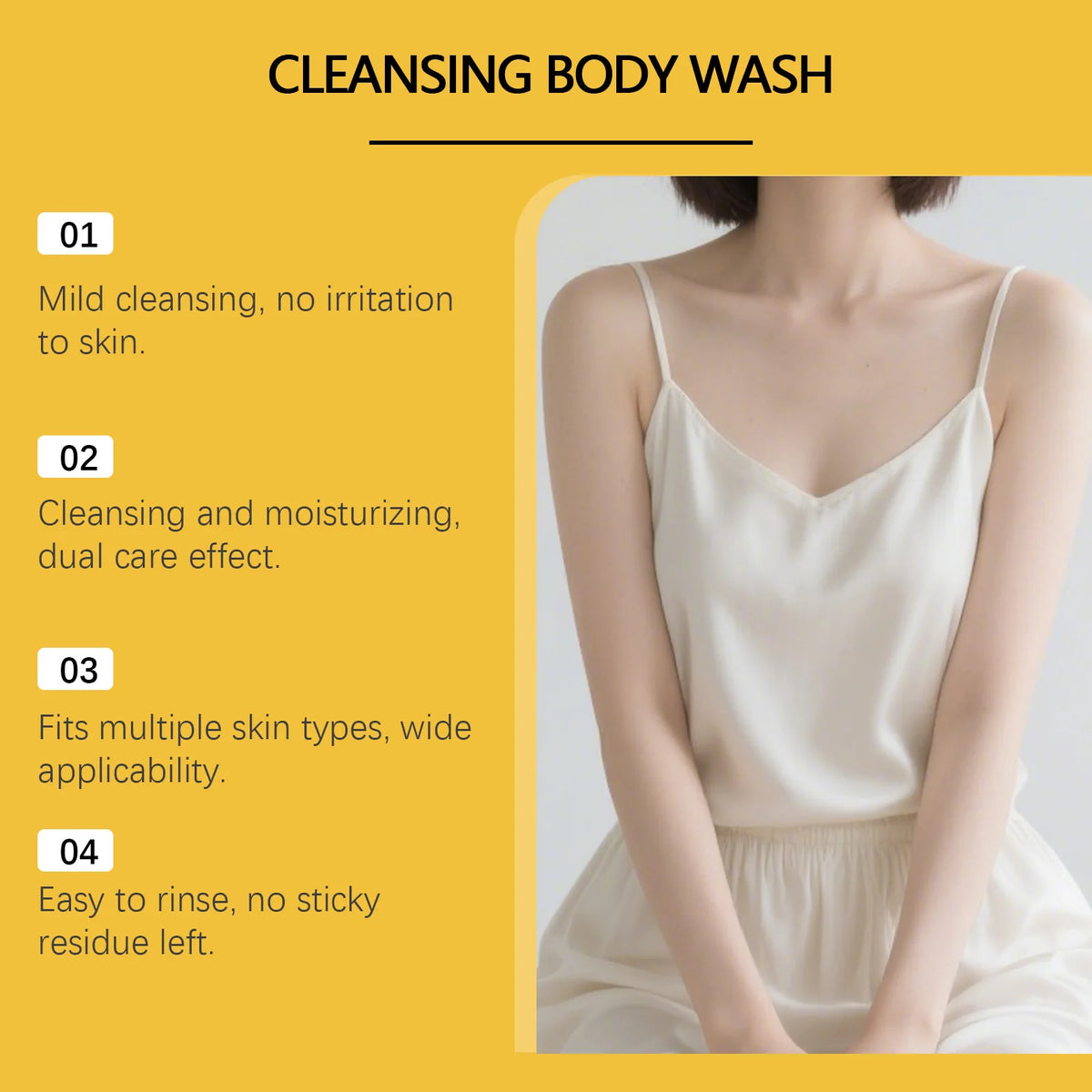 Salicylic Acid Body Wash – Deep Cleansing Exfoliating Shower Gel, Acne & Oil Control, 100ml