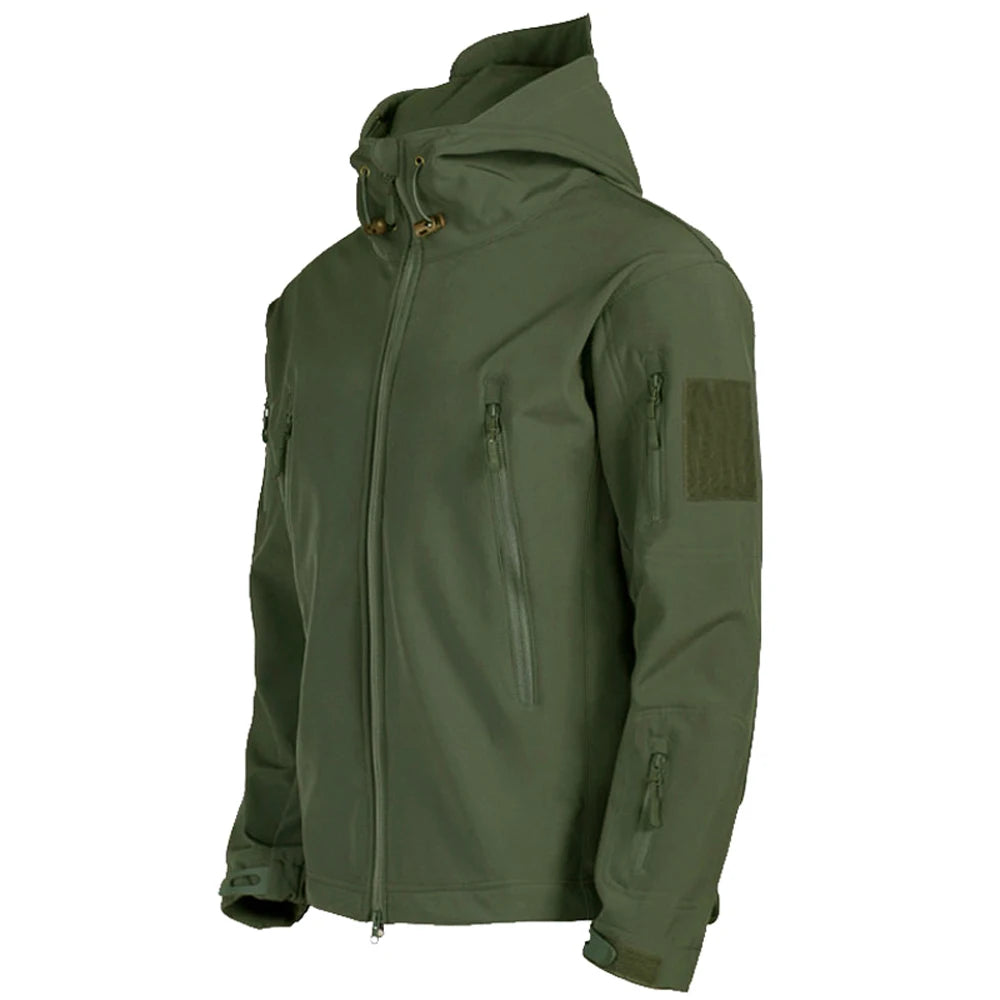 Men's Military Shark Skin Tactical Bomber Jacket — Outdoor Windproof Flight Jacket
