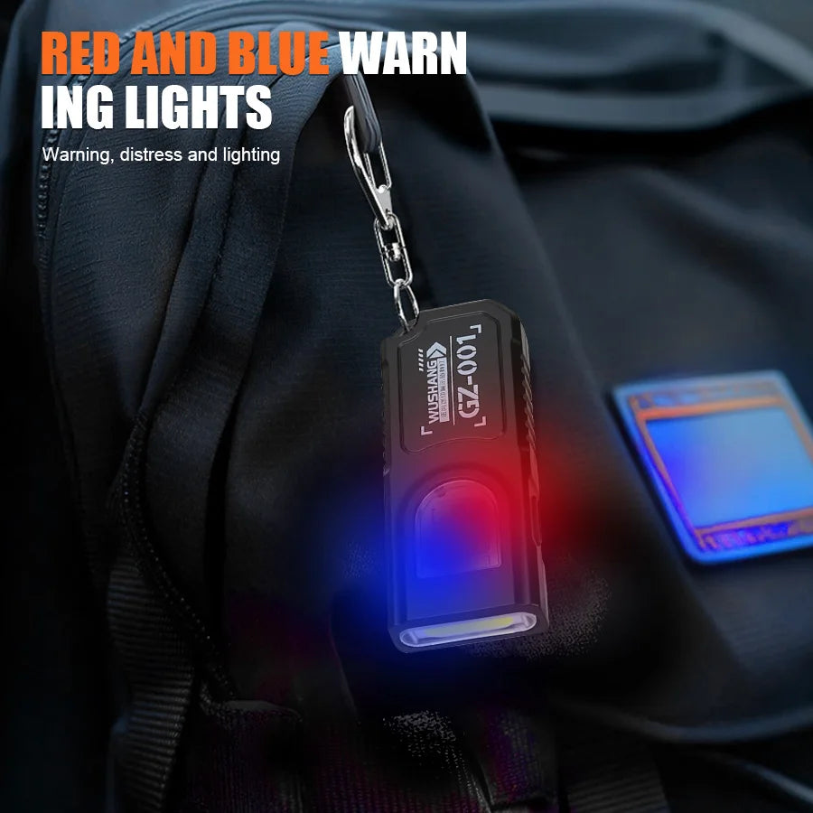 KDULIT Mini COB+LED EDC Flashlight – 450 Lumen, 5 Modes, IPX6, Type-C, Tail Magnet & Clip