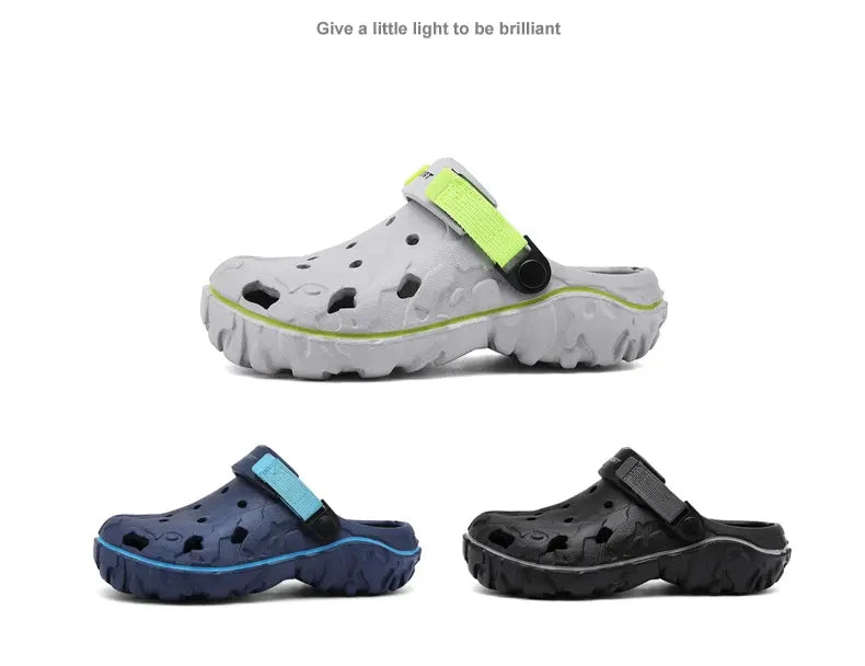 Men's Summer Clogs — Non-Slip Breathable Thick Bottom Beach Sandals Big Size 45 46 47