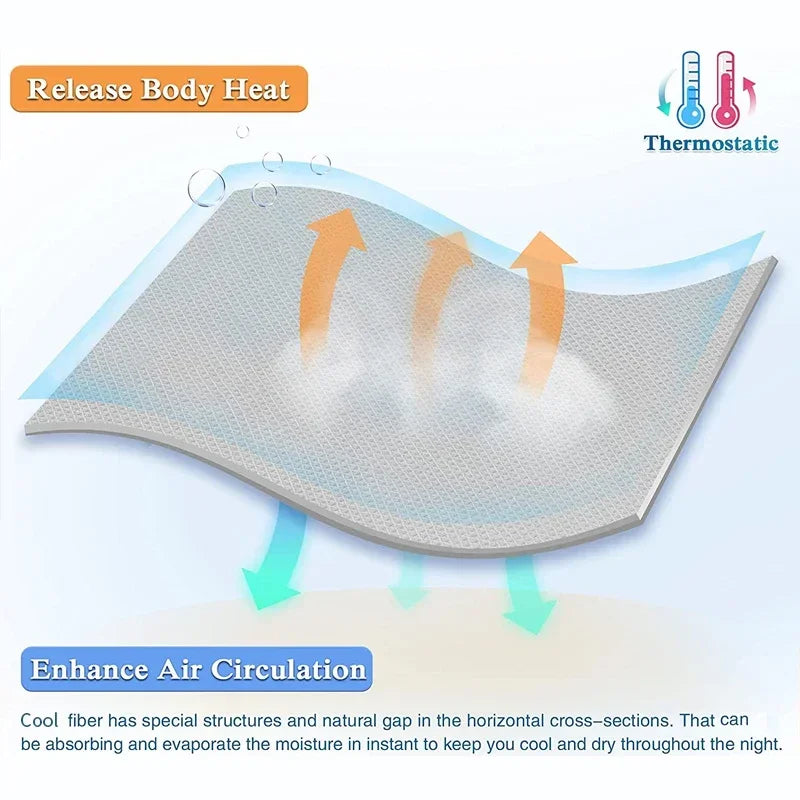 Ice Silk Cooling Blanket – Lightweight Smooth Summer Comforter, Twin & King, Air Condition Quilt