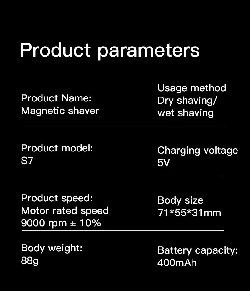 HAOYUNMA R20 Mini Electric Shaver – LED Display, Magnetic Blade, Waterproof, 120-Min Runtime