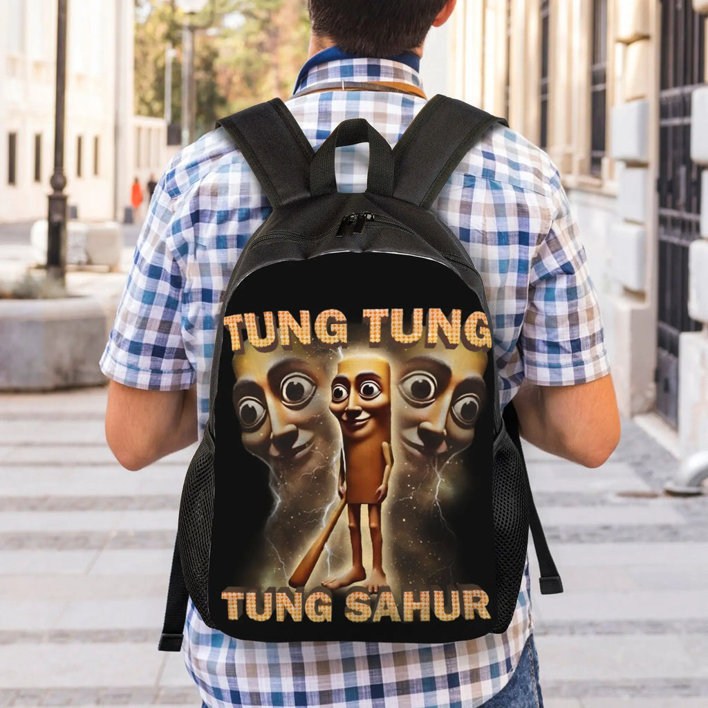 Tung Tung Tung Sahur Backpack – Unisex Meme Daypack