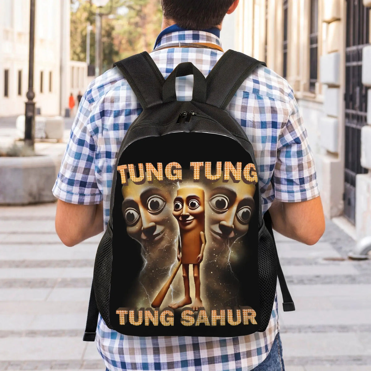 Tung Tung Tung Sahur Backpack – Unisex Meme Daypack