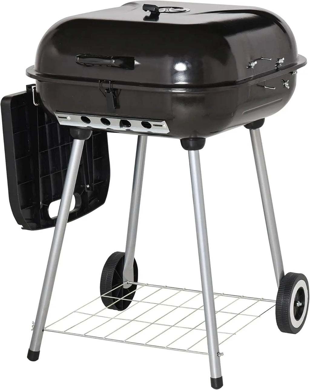 2-Burner Portable Propane Gas Grill | Foldable Side Tables, Warming Rack, Piezo Ignition, 370 Sq. In. Cooking Area