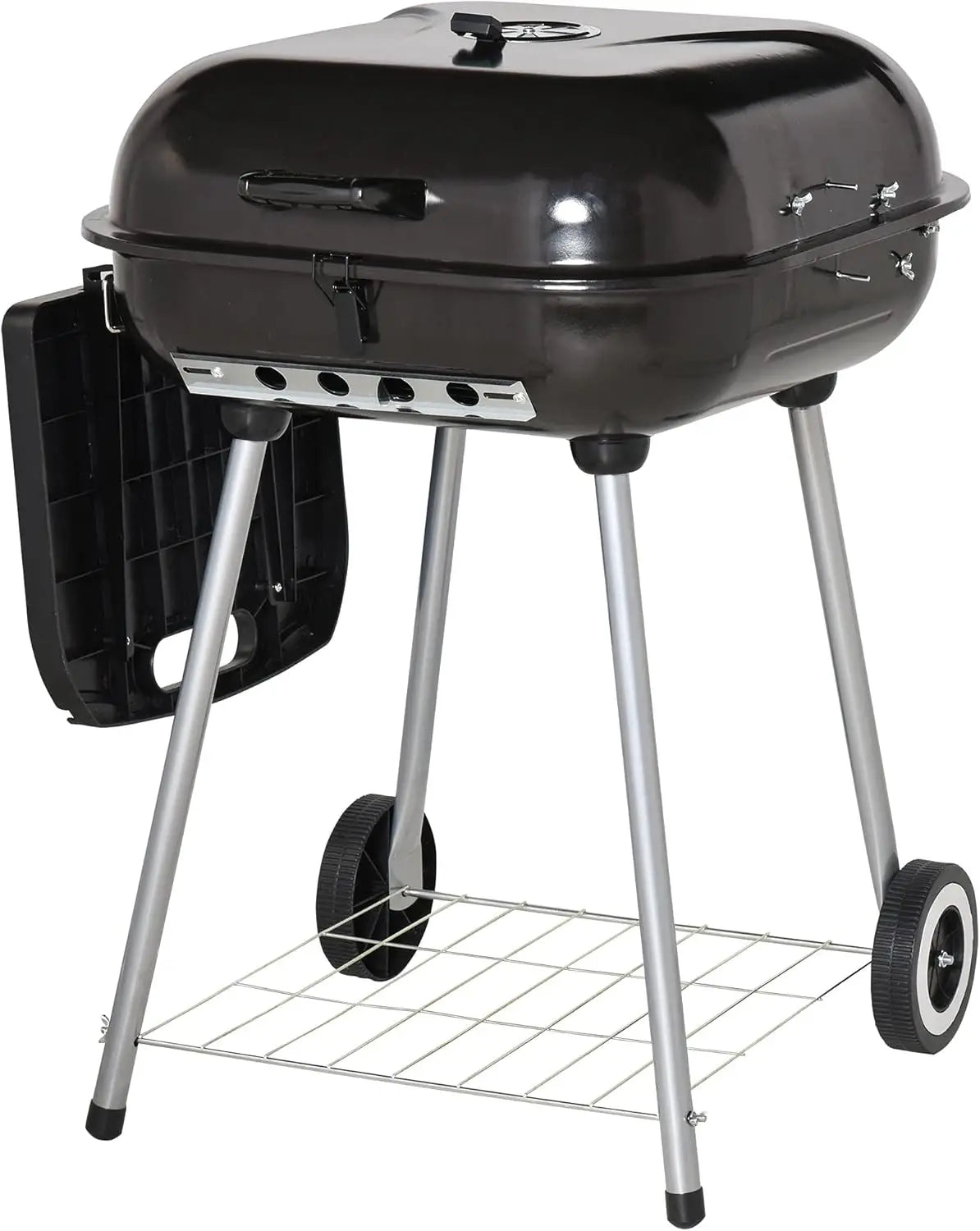 2-Burner Portable Propane Gas Grill | Foldable Side Tables, Warming Rack, Piezo Ignition, 370 Sq. In. Cooking Area