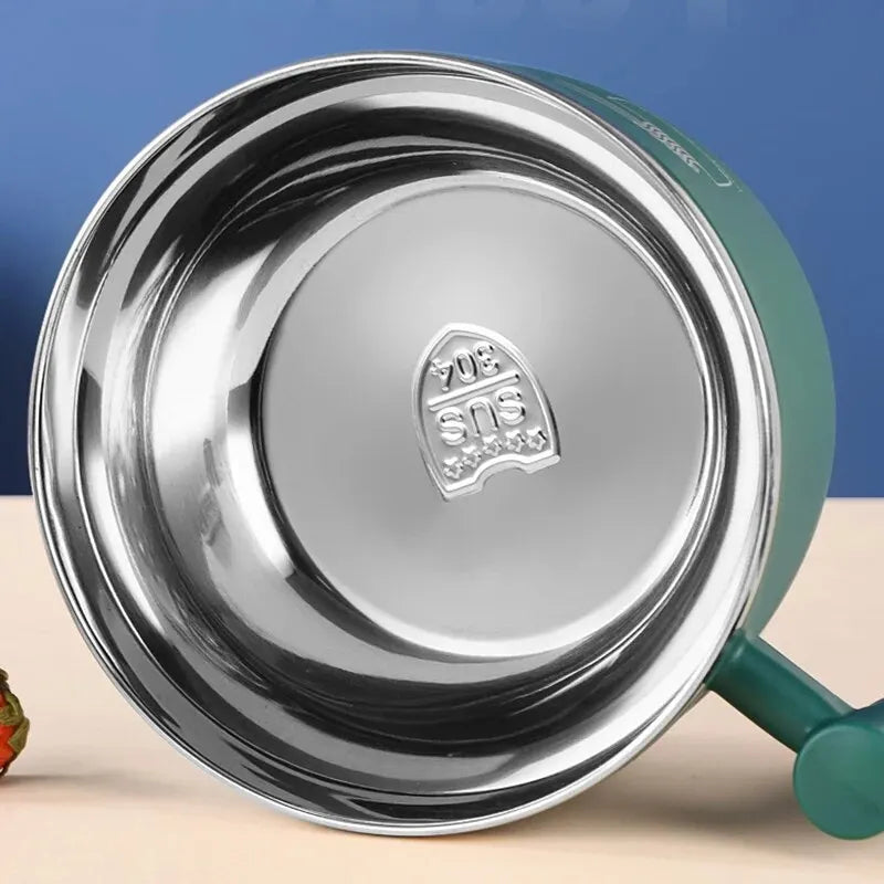 Stainless Steel Noodle Bowl with Lid — Sealed Portable Draining Bowl for Kitchen Use