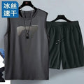 Men's 2-Piece Basketball Suit – Breathable Athletic Shorts & Tee Set
