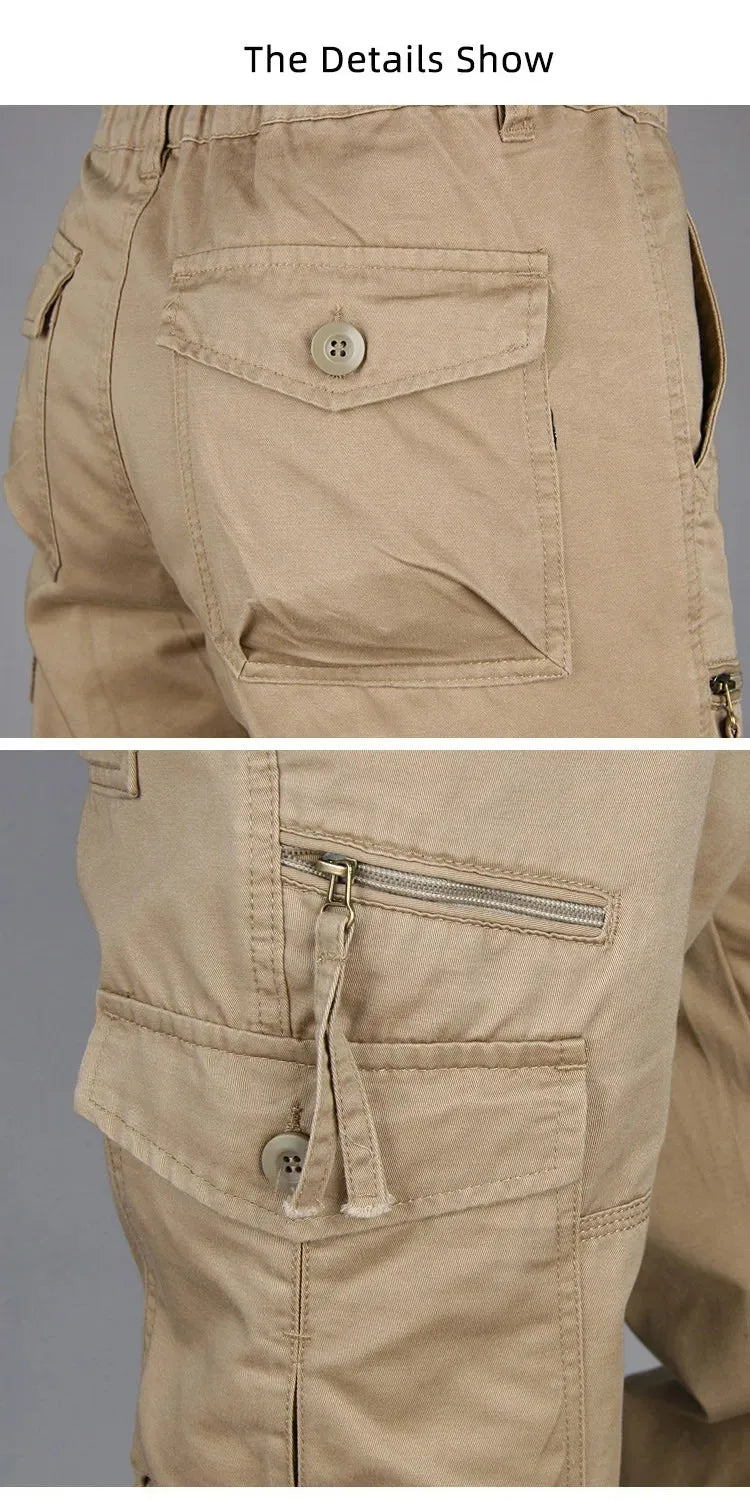 Men's Cotton Cargo Work Pants