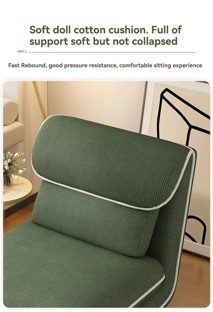 Foldable Fabric Sofa Bed — Lazy Tatami Lounge Chair