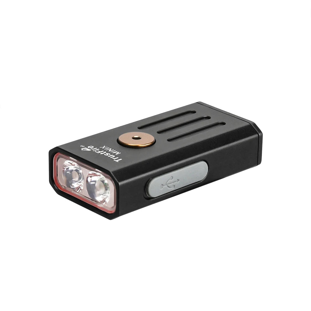 TrustFire MINIX – 320 Lumen Dual-Source Keychain EDC Flashlight, White + UV/Red, Type-C, IP66, Memory Mode