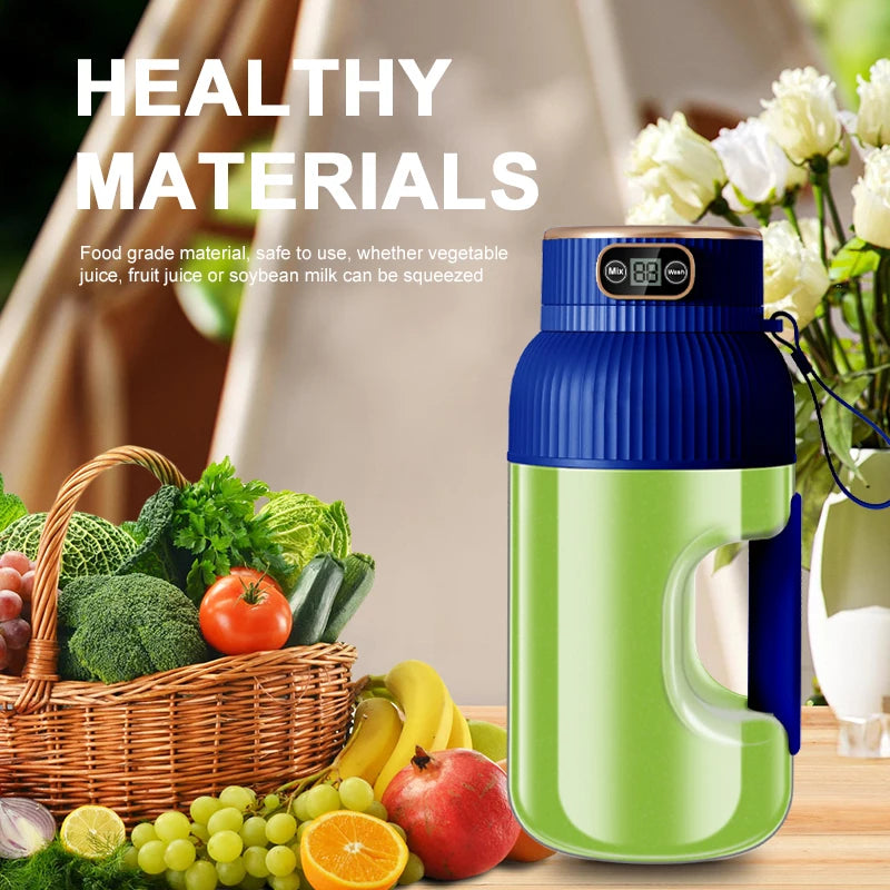 1000ML Portable Juicer Blender — USB Charging Smoothie Cup for Fruit & Citrus