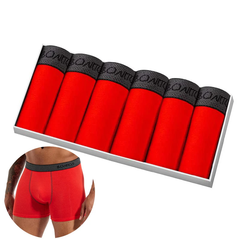 Men's Cotton Stretch Boxer Briefs, 6-Pack