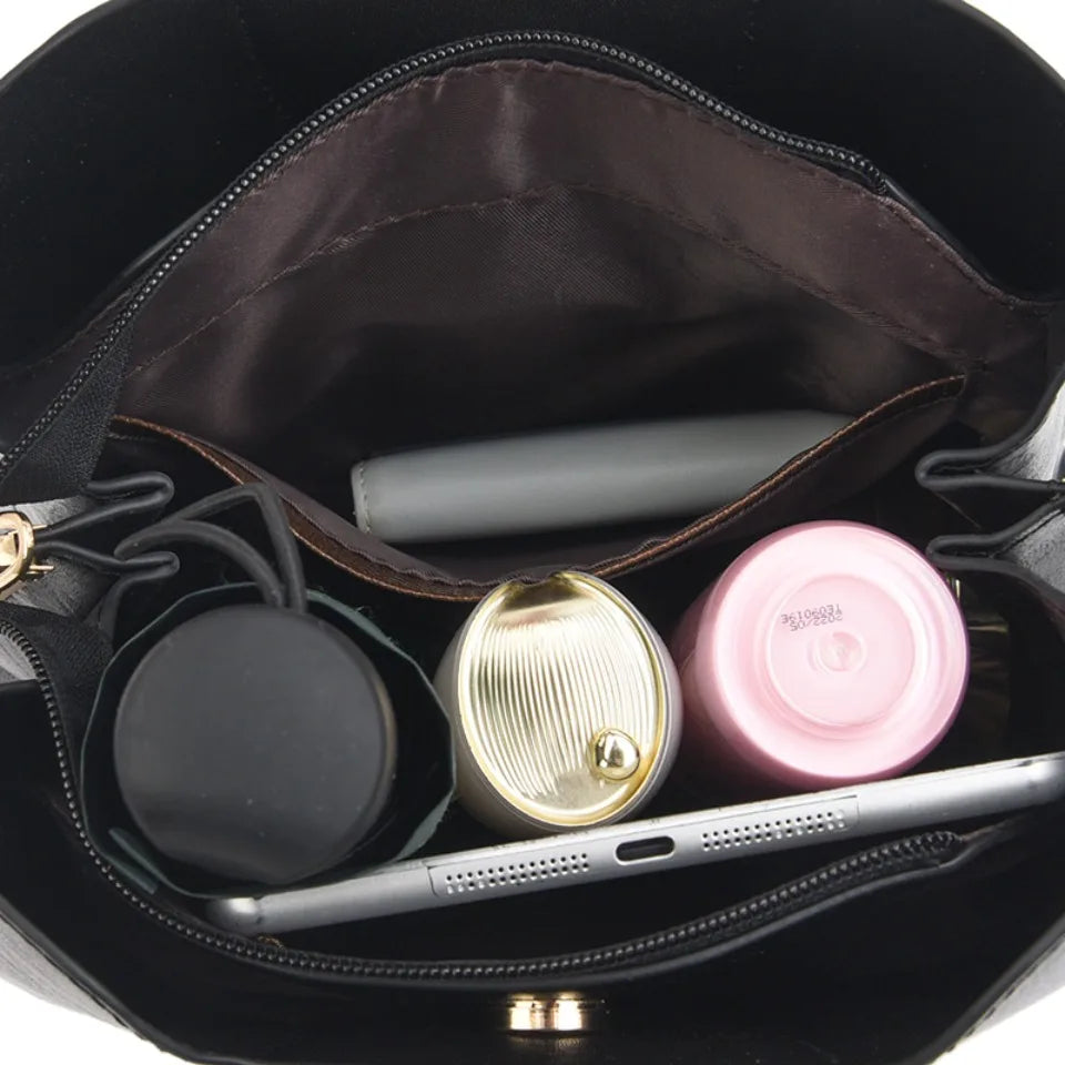 Genuine Leather Luxury Tote Shoulder Bag – High Quality Designer Crossbody Handbag for Women