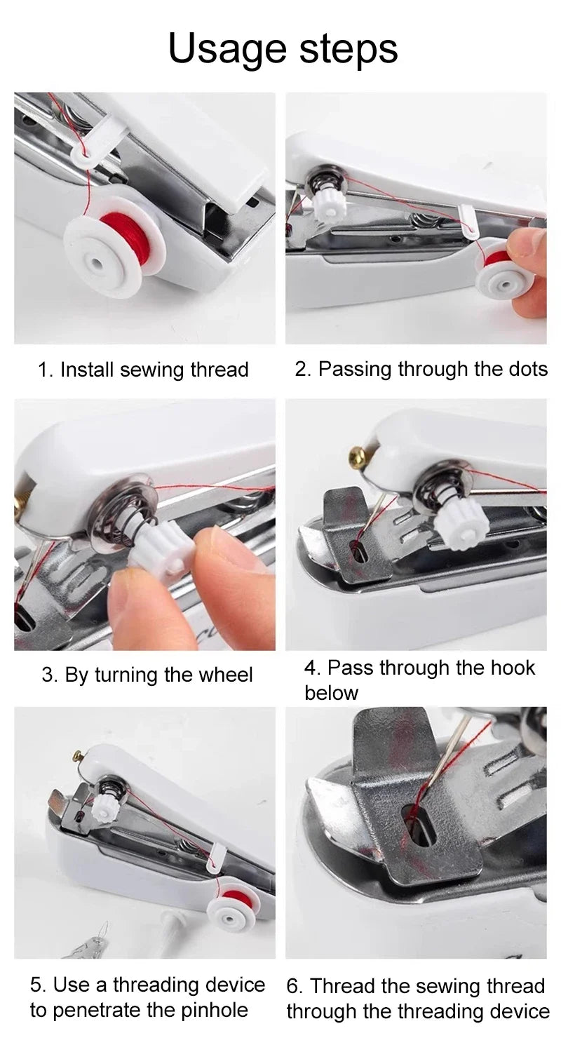 Portable Outdoor Sewing Machine — Travel Clothing Repair Tool