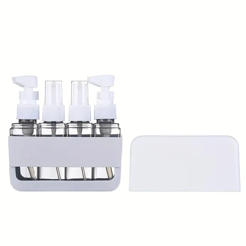 4-in-1 TSA-Approved Leak-Proof Refillable Travel Toiletry Bottles Kit – Airplane Carry-On Accessories