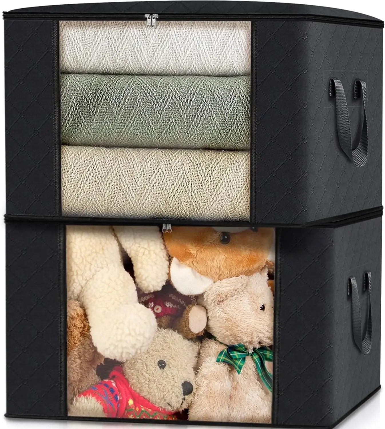 Foldable Clothes & Quilt Storage Bag – Large Capacity Dustproof Bedroom Closet Organizer