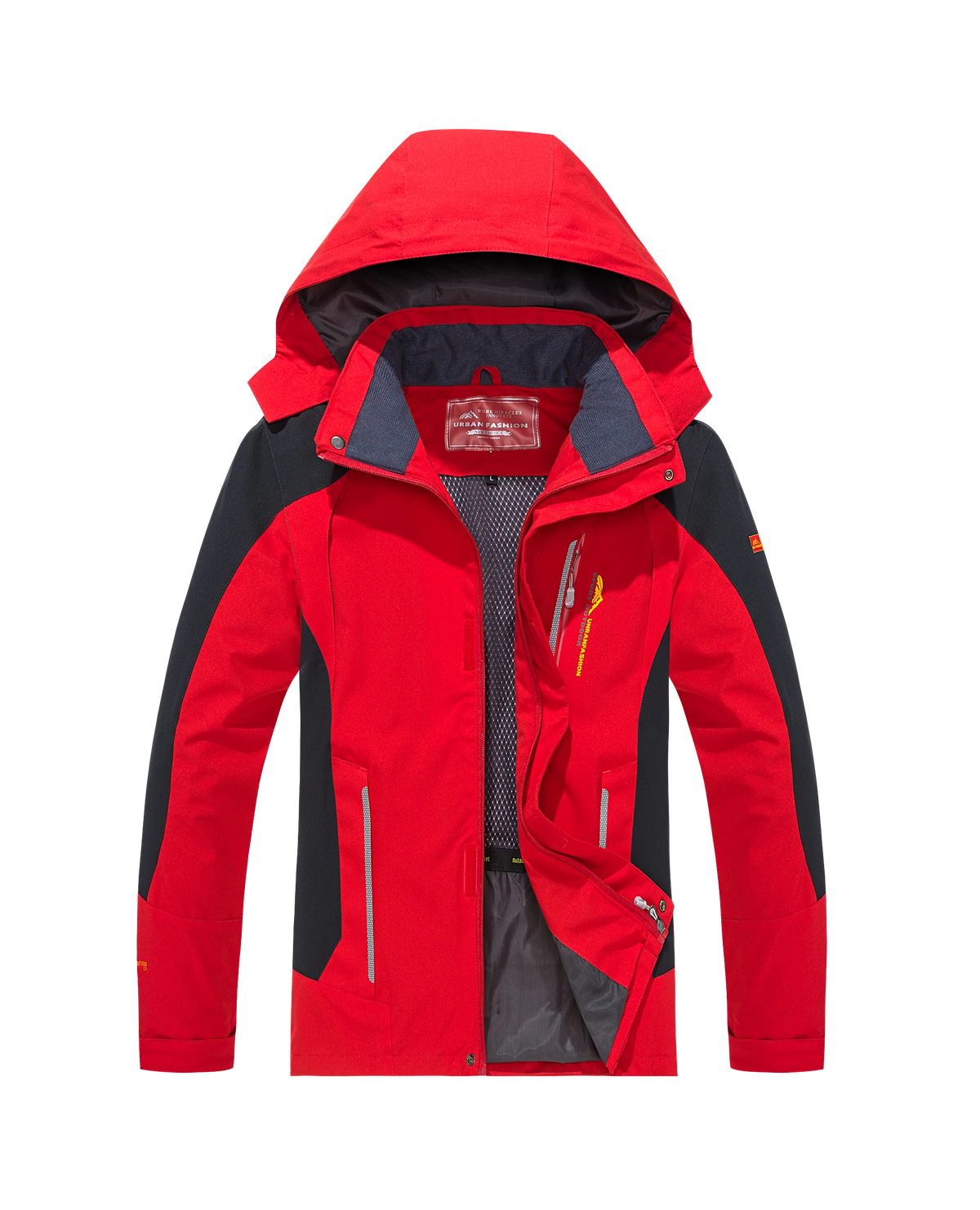 Men's Big & Tall Waterproof Hooded Jacket – Windproof Outdoor Coat, XL–8XL, 5 Colors
