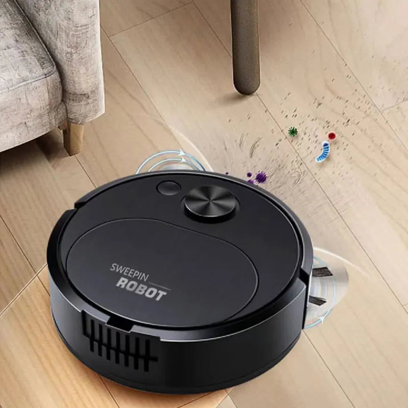 Mini Robot Vacuum Cleaner — 3-in-1 Sweep, Mop & Vacuum, 1500Pa, USB Charging, 20-Min Runtime