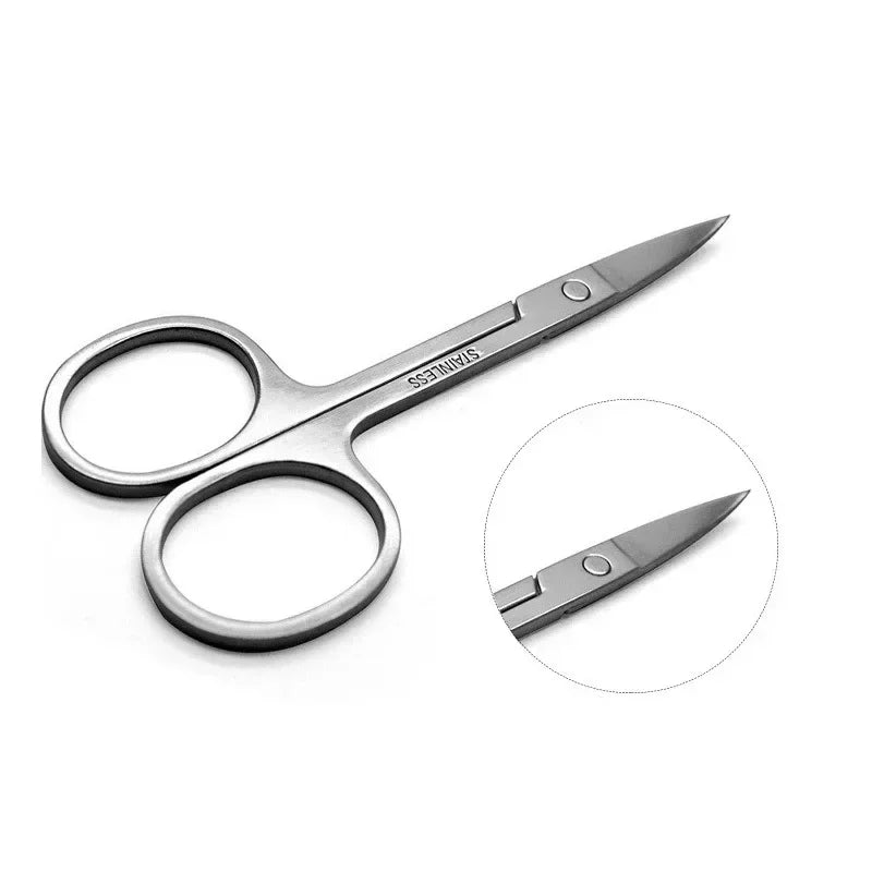 Stainless Steel Nail & Eyebrow Scissors Trimmer Set