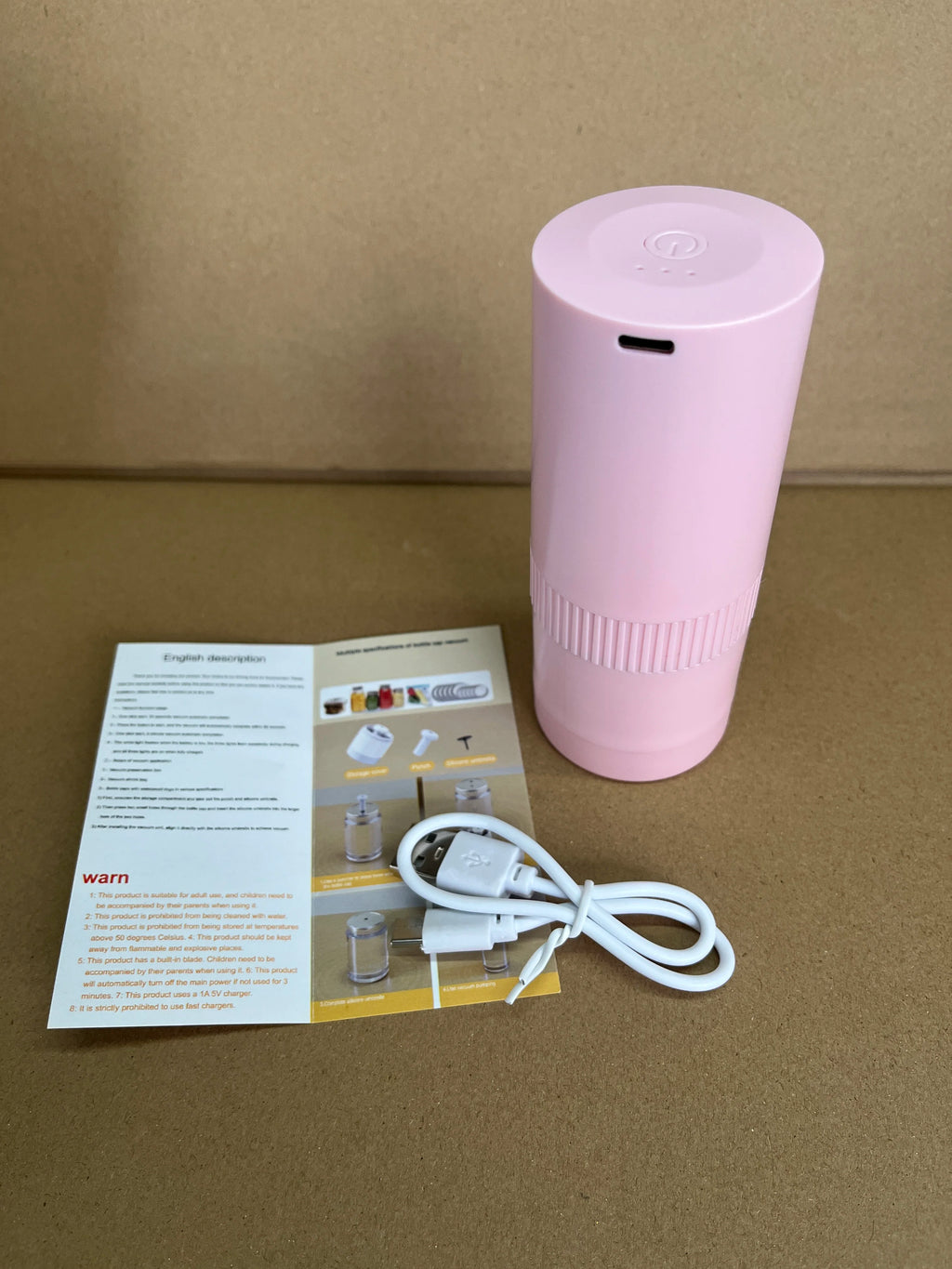 Wireless Handheld Food Vacuum Sealer – Bag & Jar Sealing Pump for Regular & Wide Mouth Mason Jars