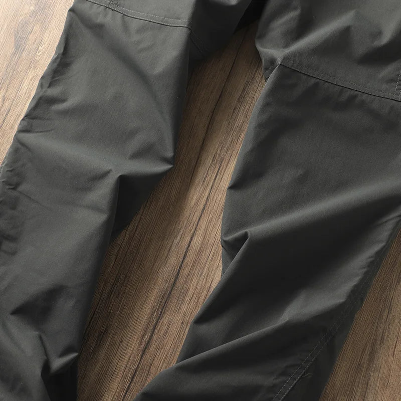 Men's Fleece-Lined Waterproof Hiking Pants — Loose Windproof Outdoor Workwear