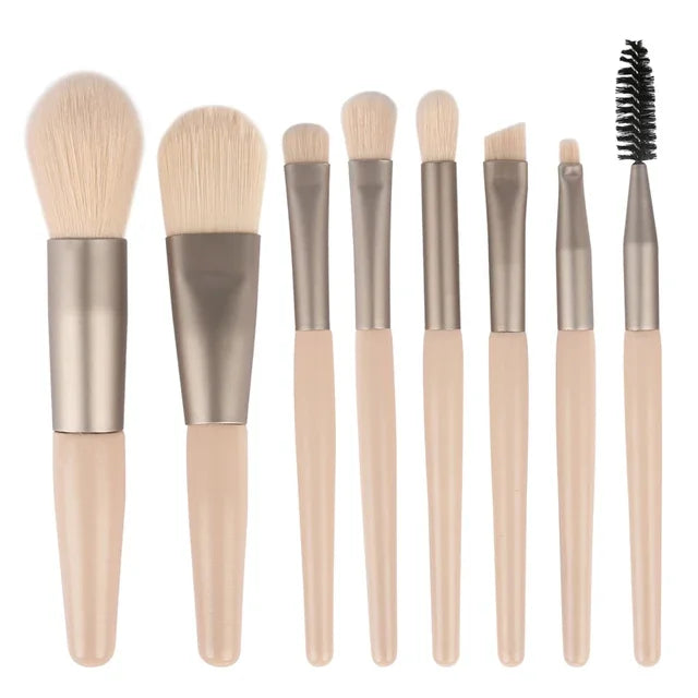 Soft Hair Makeup Brush Set — Foundation & Blush