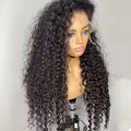 42Inch 250% Density Deep Wave 13x4 HD Transparent Lace Front Humwan Hair Wig - 13x6 Natural Color, Smooth & Silky Real Human Hair