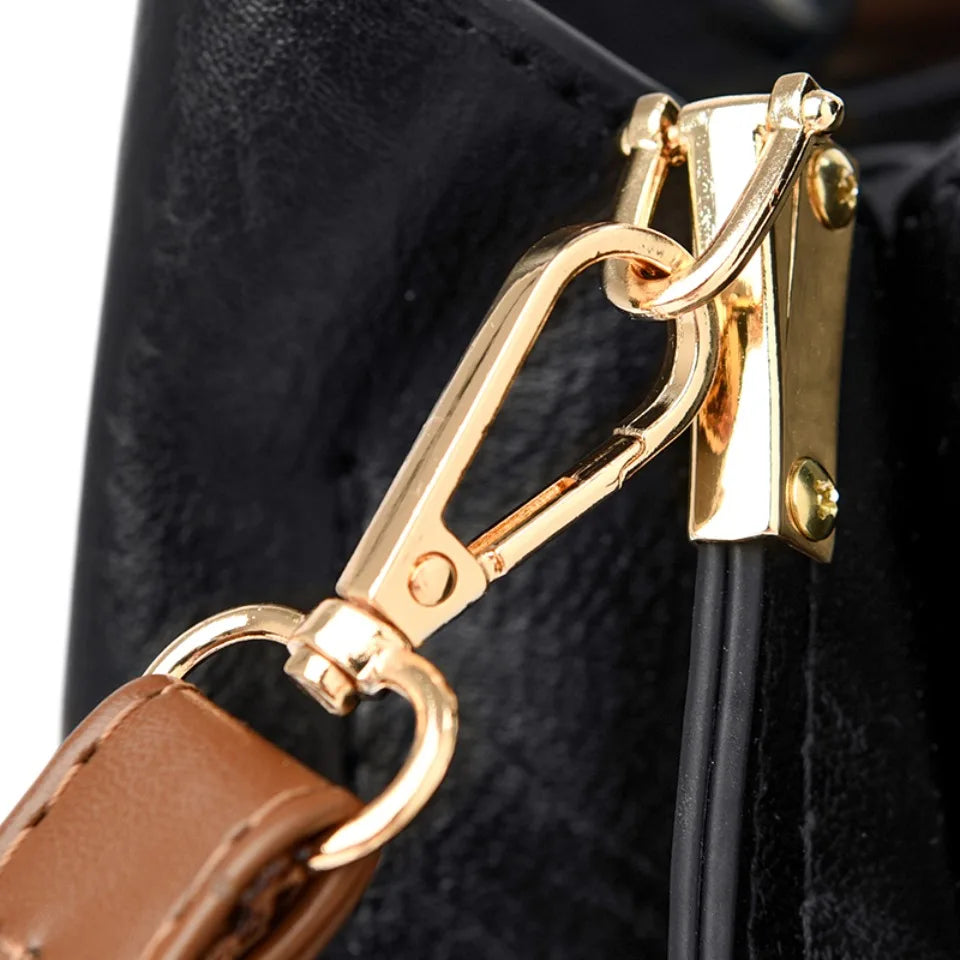 Genuine Leather Luxury Tote Shoulder Bag – High Quality Designer Crossbody Handbag for Women