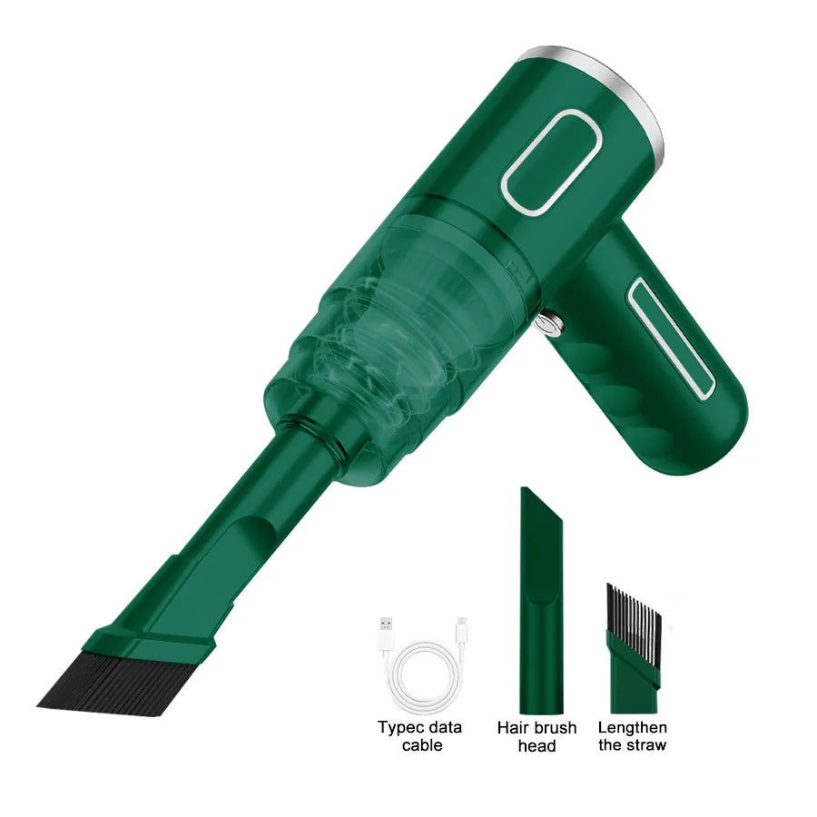 ABS Portable Wireless Car Vacuum Cleaner — Powerful Mini Cleaning Machine for Home, Carpet & Car
