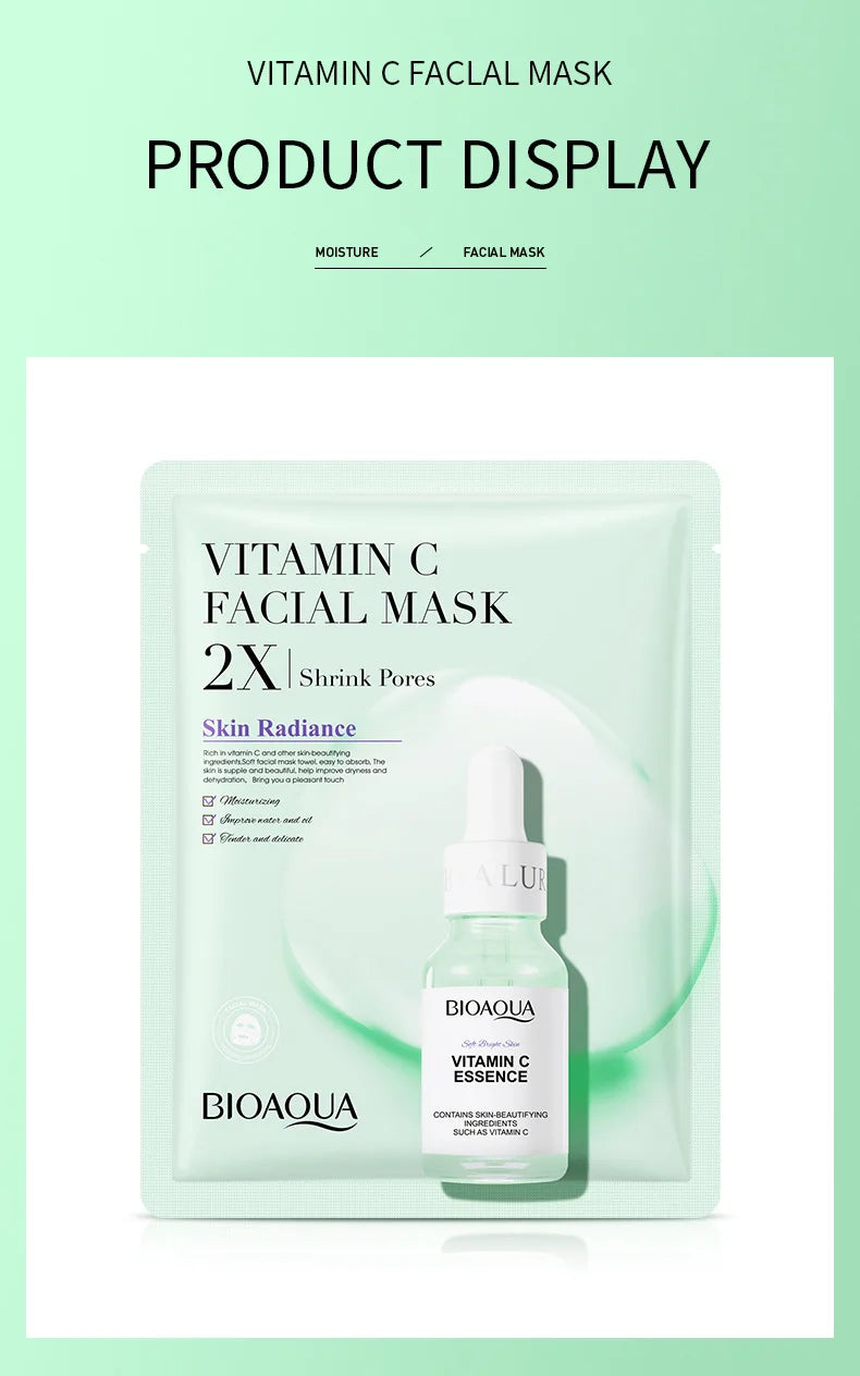 BIOAQUA Centella Collagen Hydrating Face Masks — 20 Pack