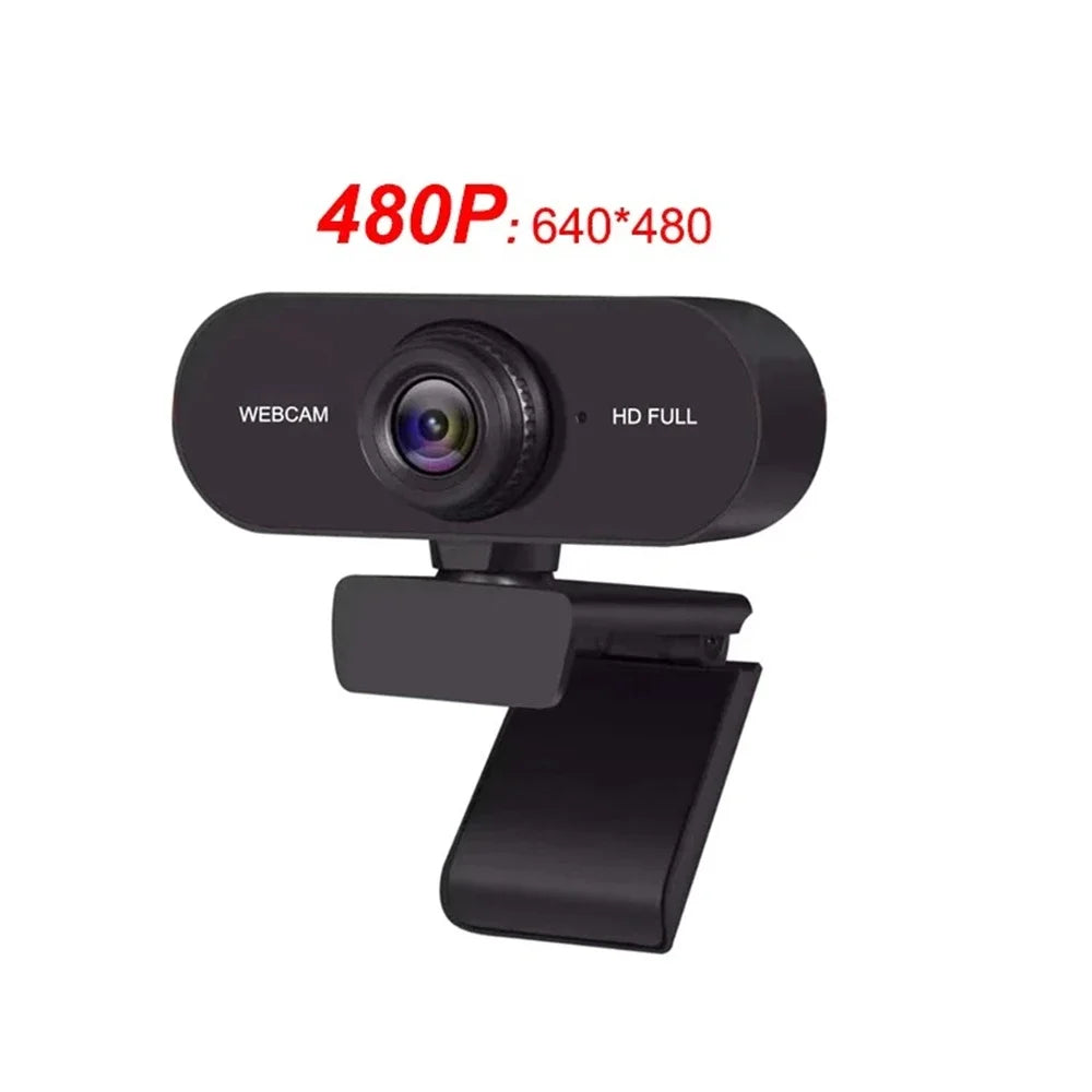 HD USB Webcam with Microphone – 480P to 2K, Desktop & Laptop Camera for YouTube, Skype & Streaming