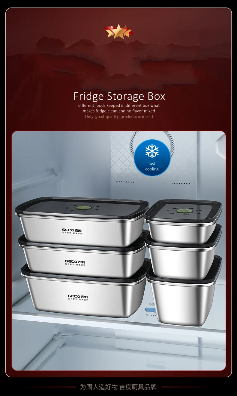 Stainless Steel Food Storage Container – Silicone Seal