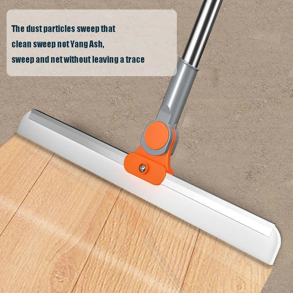 Silicone Scraper Broom Magic Wiper – High-Reach Floor Mop, Glass Wiper & Bathroom Sweeper