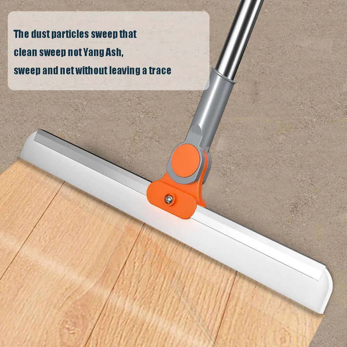 Silicone Scraper Broom Magic Wiper – High-Reach Floor Mop, Glass Wiper & Bathroom Sweeper