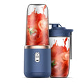 HOMEFISH 400ml Portable Electric Blender Bottle – 6-Blade USB Rechargeable Smoothie & Juice Blender, Ice Crush, CE/ROHS