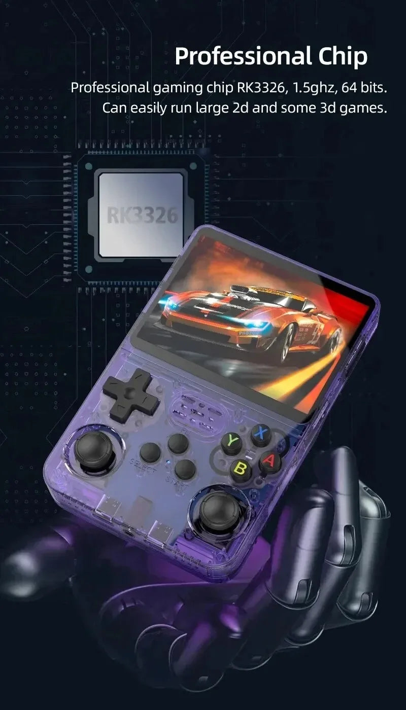 R36S Retro Handheld Video Game Console — 3.5" IPS Screen, Linux, 64GB/128GB Portable Pocket Player