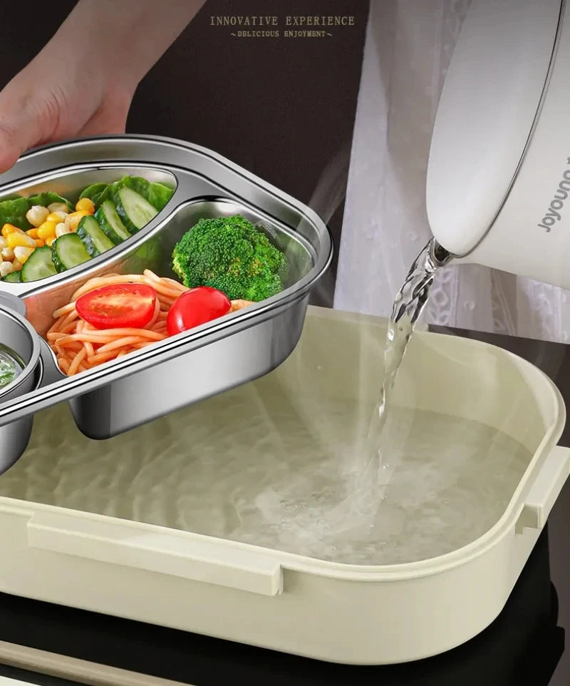 304 Stainless Steel Compartment Lunch Box – 1L to 2L