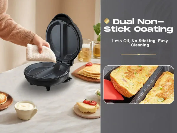 SUPERLEX 750W Electric Omelette & Bread Maker – Non-Stick, Multi-Function with Smart Light Indicator