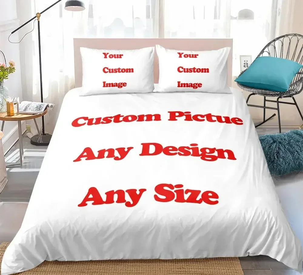 3D Printed Graphic Bedding Set – Duvet Cover with Pillowcases, Twin to King, 2 or 3 Piece