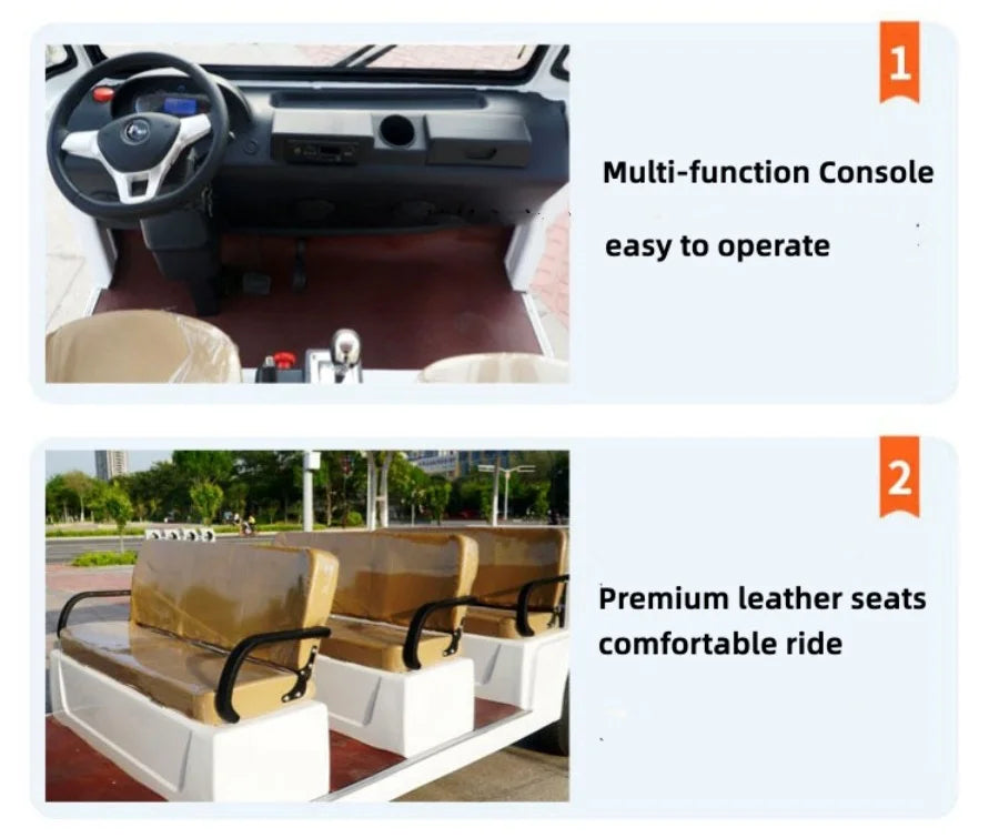 2026 Hot Selling 8-Seater 11-Seater Electric Four-Wheel Golf Cart Scenic Manor/Villa/Tourist Electric Bus