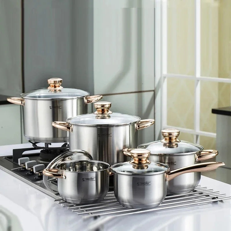 Stainless Steel Soup Pots – Induction & Steamer Options